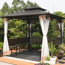 Outdoor gazebo Galvanized roof pavilion Tent Villa courtyard Garden terrace Scenic leisure awning Rain shed