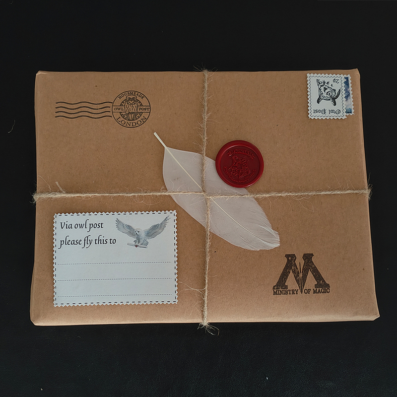 Harry Potter Magic Packaging Gift LAOSHU DIY Packaging Fire Paint Magic Animal Retro Kraft Paper Back-To-School Gift Harry Potter Magic Packaging Gift LAOSHU DIY Packaging Fire Paint Magic Animal Retro Kraft Paper Back-To-School Gift