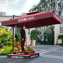 Outdoor Umbrella Parasols Courtyard Large parasol Roman Umbrella Property Stalls Image Station Umbrella Security Post Umbrella