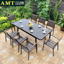 Outdoor Table And Chairs Patio Garden Balcony aluminum alloy furniture Outswing table Leisure outdoor iron Art and chairs Composition