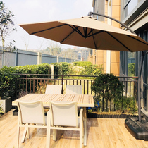 Outdoor umbrella Garden umbrella Garden leisure umbrella Sun umbrella Shading advertising booth Banana umbrella Outdoor table and chair umbrella combination