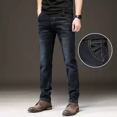 Jeans men summer 2021 New thin fashion brand loose straight Korean trend high-end men's long pants