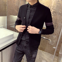 Knitted Cardigan Mens Wear Spring and Autumn 2021 New Korean Fashion Slim Sweater Casual Cashmere Mens Coat