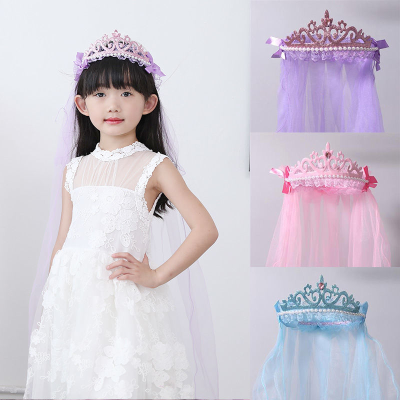 8 Girls Hairpin Princess Children Fashion Hair Accessories Korea High-end Net Red 2020 New Head Yarn Children Princess