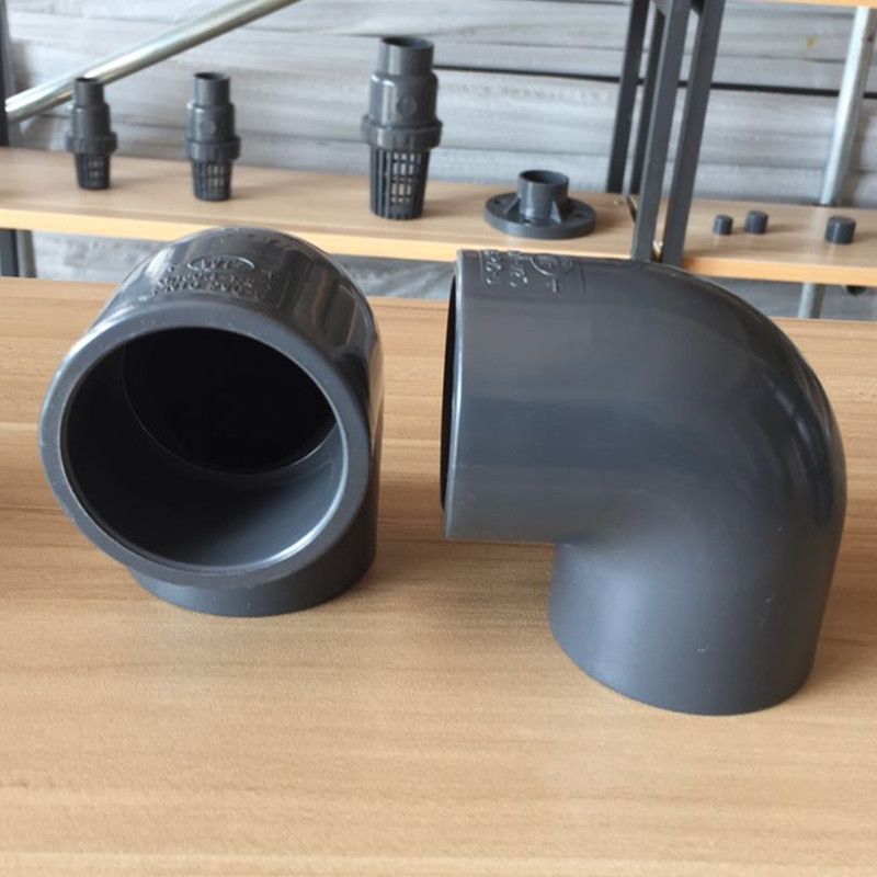 Manufacturer direct sales PVC elbow UPVC chemical plastic 90 degree elbow corrosion resistant chemical elbow