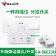 One -To -Two+2USB Socket Independent Switch 96023U