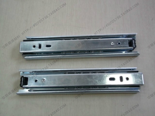Banyan glow 3 muffled drawer track rail bearing rail slide rail 14 inch 350MM inch long-Taobao