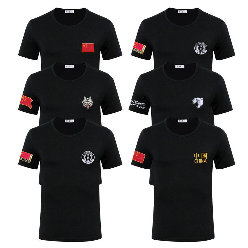 Summer Pure Cotton Special Duty Uniform Short-Sleeved T-Shirt, Breathable Summer Clothing, Security Uniform, Half-Sleeved Vest for Training, Large Size