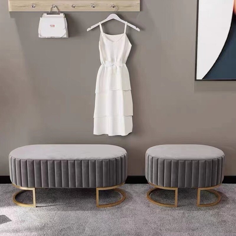 Nordic shoe changing stool home entrance living room sofa small stool changing room bench bedroom bed end entry door wearing shoe stool