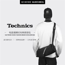 Technics Mens shoulder bag Backpack Leisure Tide Brand Small Satchel Mens Light Japanese Trend Cross Shoulder Bag