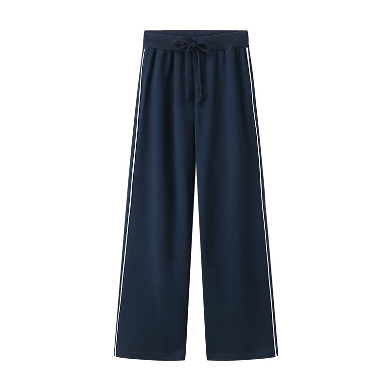 Svbdvod Sweatpants 2026 Early Autumn New Style Elegant Casual Visible Seam Elastic Drawstring Wide-Leg Pants Jogging Long Pants Svbdvod Sweatpants 2026 Early Autumn New Style Elegant Casual Visible Seam Elastic Drawstring Wide-Leg Pants Jogging Long Pants