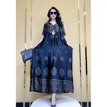 Amin clothing with the same Yamin exclusive spring and summer temperament dress new explosive female print large size fashion