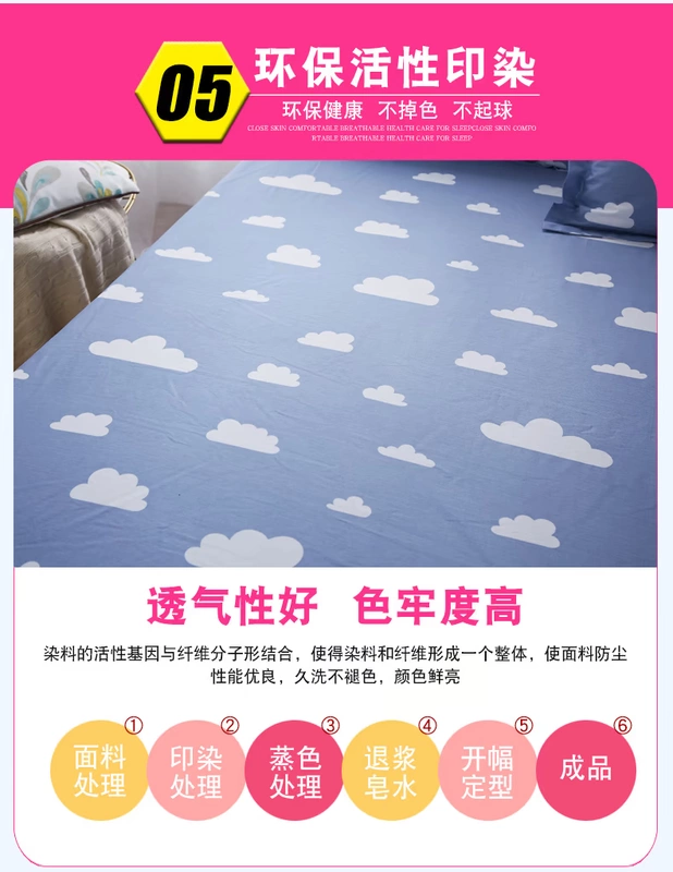 Bông one-piece doanh nghiệp giường bông trải giường giơ giường tiền 1.8m lanh áo khoác 1,5 mét Simmons nệm bảo vệ - Trang bị Covers ga chun trải giường	