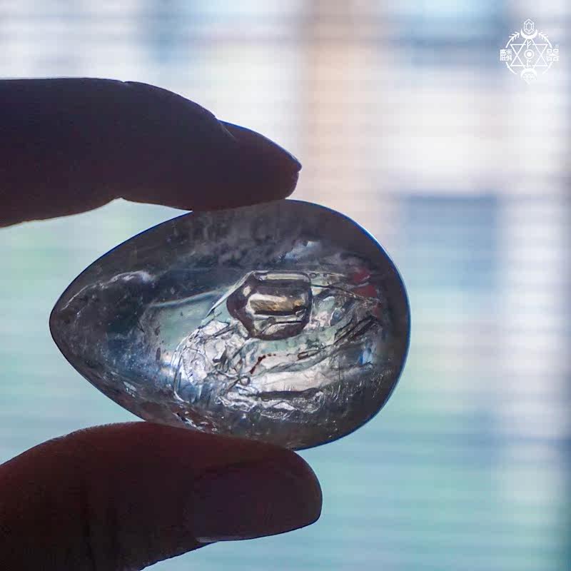 Natural water cholesterol sand crystal niche personalized exotic mineral specimen of raw stone meditation charged gift collection