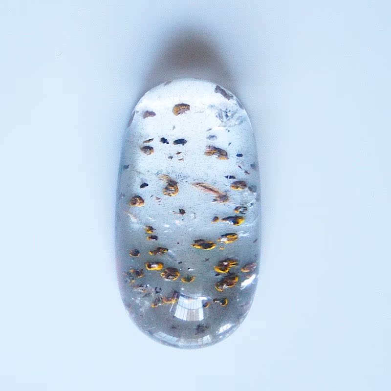 (Lin Instrumental Building) Natural white crystal wrap needle iron ore sunflower styling Department Mineral small crowdsourced gift