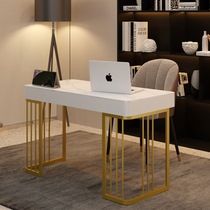 Computer desktop desk home writing desk simple modern rock board desk light luxury study desk with drawer table