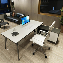 Desk boss desk simple modern office furniture desk manager manager desk financial staff office single table