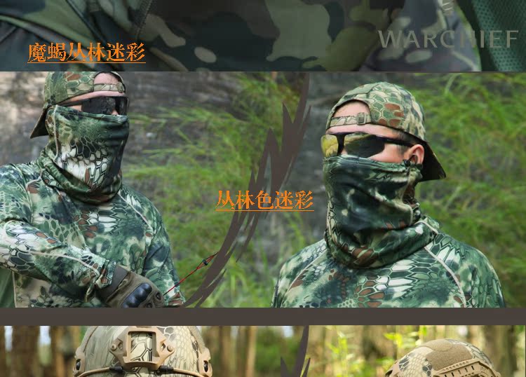 Chieftain Ngụy Trang Ma Thuật Turban Nam Giới và phụ nữ Thể Thao Hip Hop Loạt Các Kem Chống Nắng Ngoài Trời Cưỡi Mặt Nạ Chạy Bib khăn rằn ri