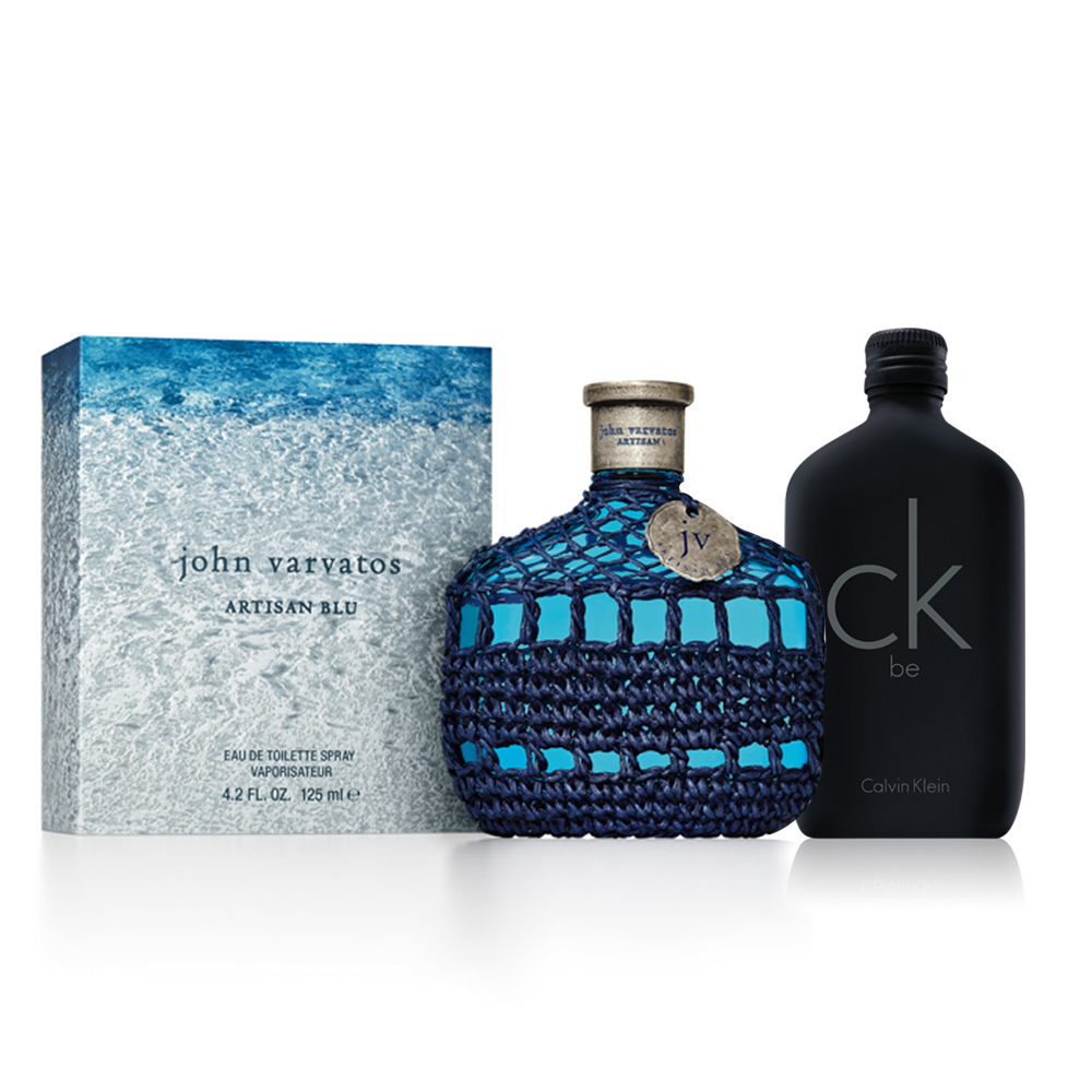 John Varvatos 工匠BLU男性淡香水 125ml＋CK BE台湾官网直邮进口