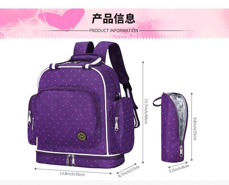 Túi đựng túi đeo vai đa năng công suất lớn Túi đựng xác ướp cho mẹ và con ra khỏi gói mang thai cho bé đa dụng ba lô cho mẹ và bé