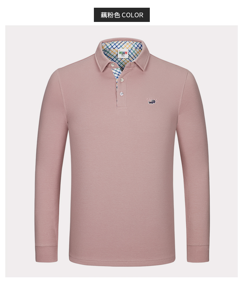 Cartier cá sấu chính hãng mùa thu đông mới dày cotton ấm áp dài tay nam Slim T-shirt cotton dài chủ yếu áo sơ mi POLO t t shirt polo