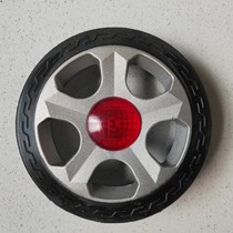 Telescopic door cast aluminum rubber wheel electric door wheel machine head drive wheel 125 diameter aluminum core rubber wheel