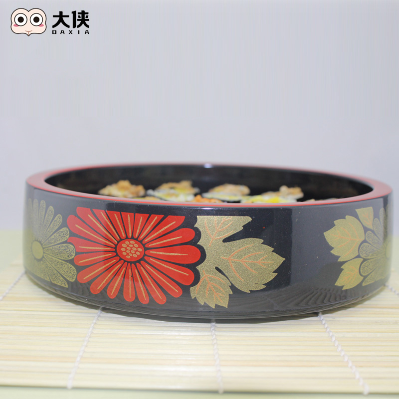 UDI sushi bucket sashimi plate Cooking box Snack box Lunch plate Japanese tableware Chrysanthemum sushi bowl