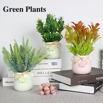 European fake flower simulation bouquet green plant set model room ornaments living room table floral home potted furnishings