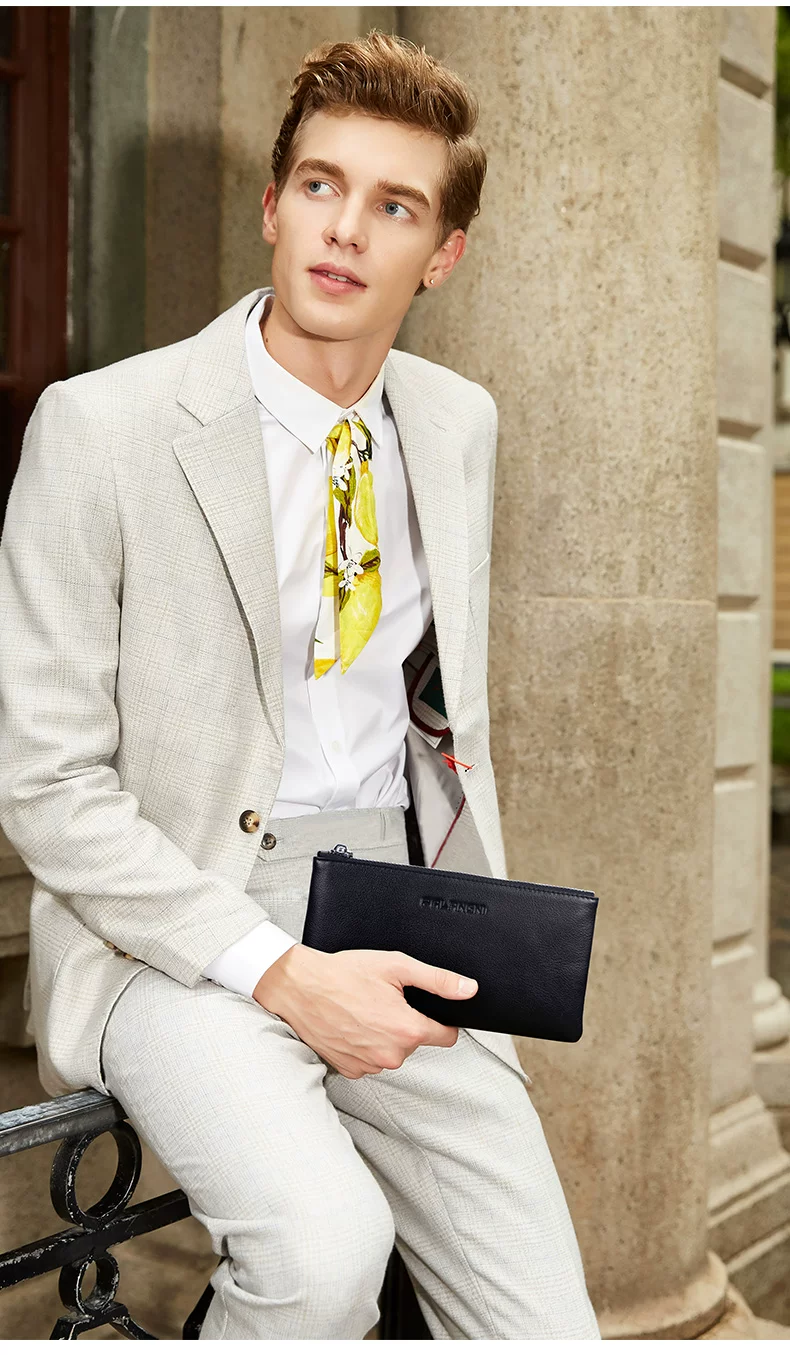 帕朗尼 Wallet, leather hand loop bag, genuine leather, for beloved