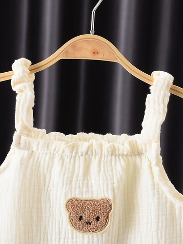 Детский марлевый комбинезон, милая шапка для новорожденных