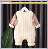 Слинг, комбинезон, демисезонный детский стеганый комплект для новорожденных, флисовый милый пуховик