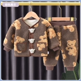 Детский утепленный осенний демисезонный комплект, пуховик подходит для мужчин и женщин, увеличенная толщина, популярно в интернете