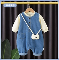 Джинсовый чехол для детской сумки с широкими плечами, рис.