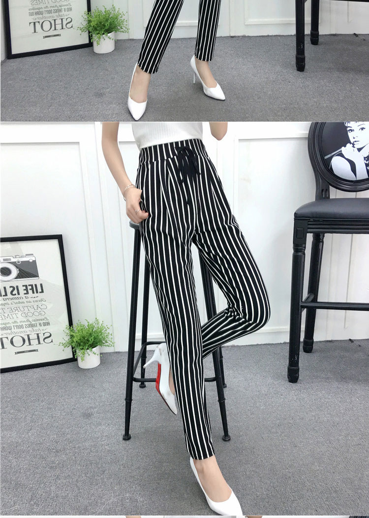 Mùa xuân và mùa thu mới chín quần thường rộng kích thước lớn chất béo chị nhà quần căng hậu cung quần eo cao chân quần đũi nữ