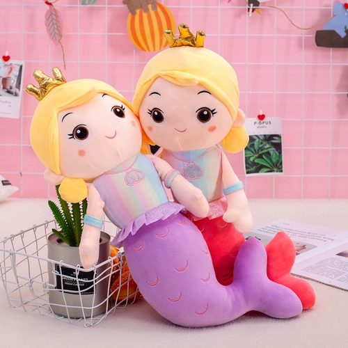 Плюшевая игрушка, тряпичная кукла, милая подушка для сна, русалка, подарок на день рождения