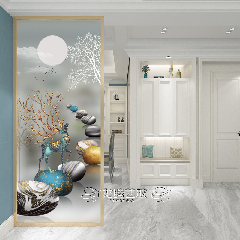 Modern minimalist living-room entrance to the family Genguan Light Extravagant Screen Partition Decoration Nordic Home Bedroom Shelter For The Moose Deer