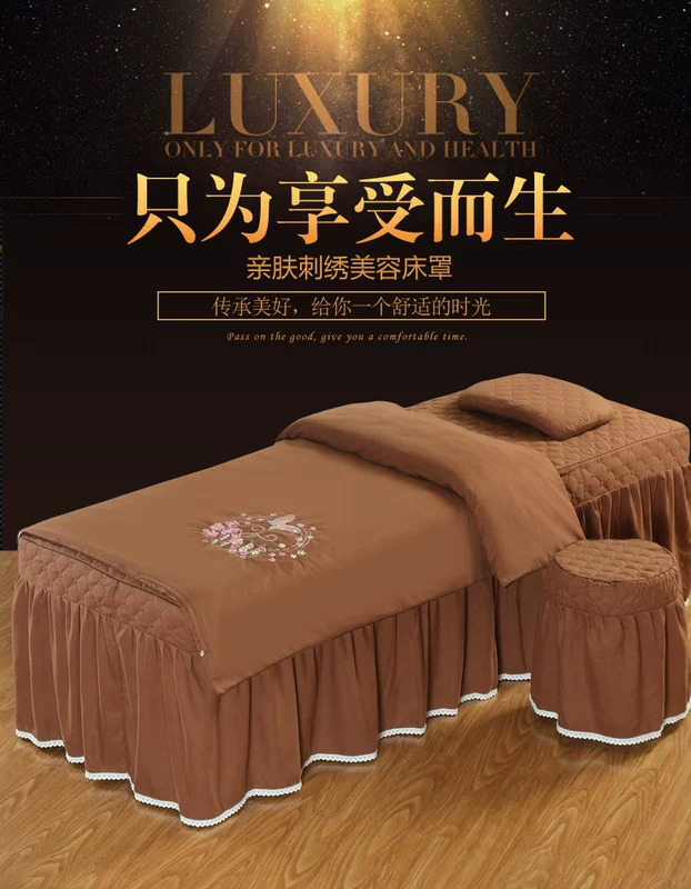 Đơn giản cao cấp khăn trải giường trơn denim thẩm mỹ viện mỹ phẩm massage spa có thể được tùy chỉnh cho Universal 4 - Trang bị tấm