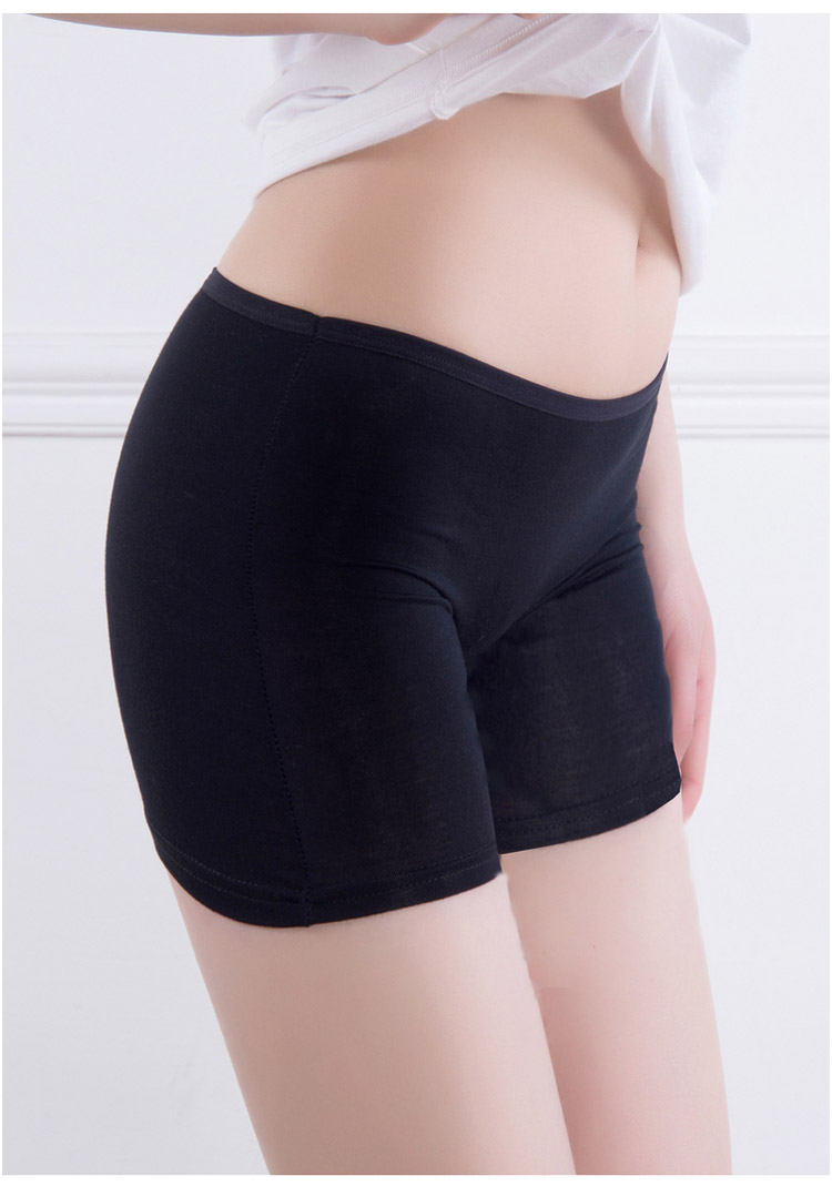 Quần an toàn chống chói ren ba quần không có quần legging chống sói quần bảo hiểm quần boxer quần short nữ mùa hè mỏng quần lọt khe nam cotton