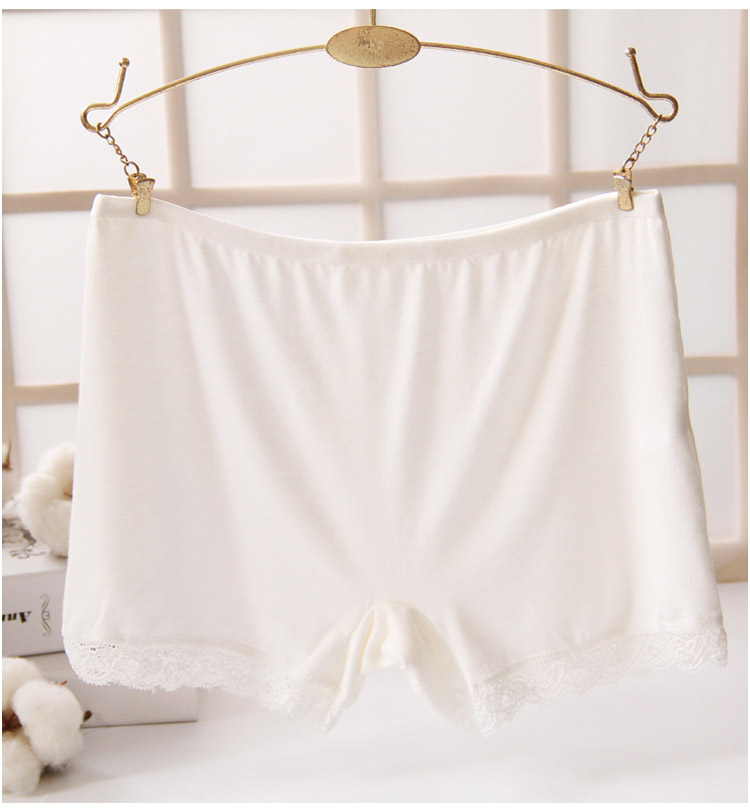 Quần an toàn chống chói ren ba quần không có quần legging chống sói quần bảo hiểm quần boxer quần short nữ mùa hè mỏng quần lọt khe nam cotton