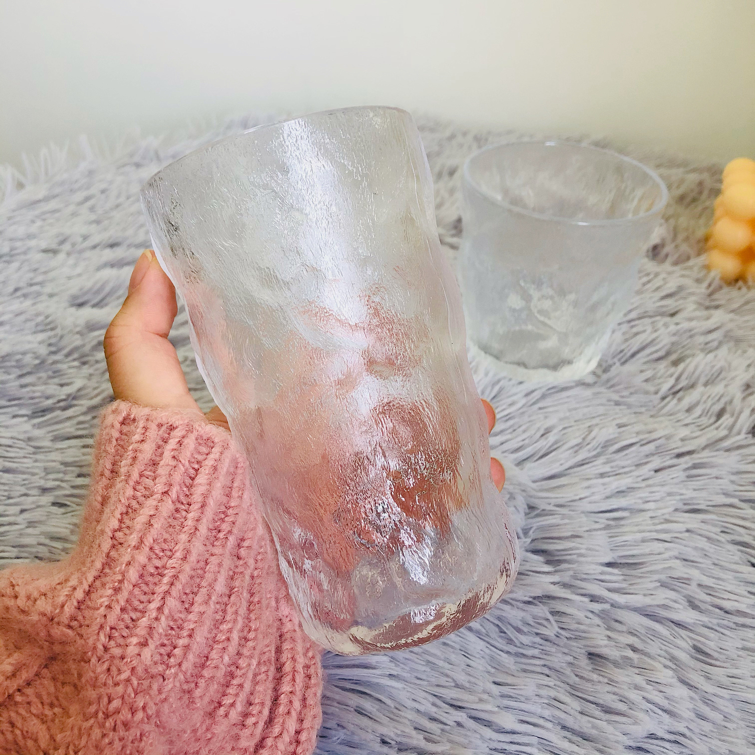 Japanese style in new glacier glacier hammer eye cafe cup hot milk cup cup tea texture