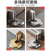 Door Stopper Windproof Floor-Mounted No-Drill Anti-Collision High Door Stopper New Invisible Bathroom Door Stop Silent Door Bumper Japanese Style
