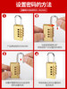 Solid Pure Copper Password Padlock Suitcase Lock Dormitory Cabinet Lock Gym Mini Password Lock Waterproof Small Lock