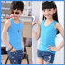 2019 mùa hè mới childrens cậu bé bông nhân vật cô gái sling nhỏ vest trong cô gái cậu bé lớn nhấn linh sam sàn. 