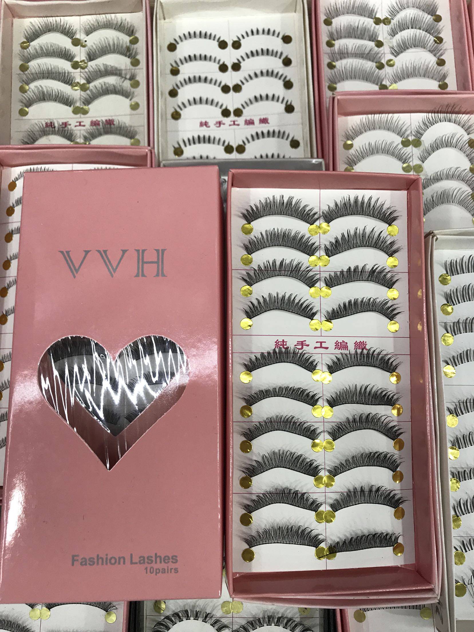 V V H 027 False eyelash stickers supernatural simulation thick volume half-cut eye tail grafting beginner segmented