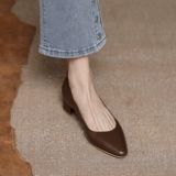 H.H обувь の Ретро заостренные заостренные рты мелкие рот густые каблуки и карьера просты