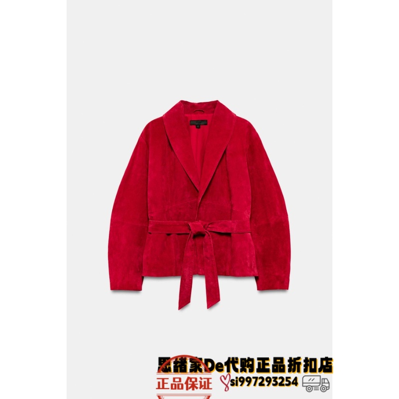 August Thoughts: Spanish Purchasing Agent Zara 100% Leather Belted Jacket 6318/261 6318261