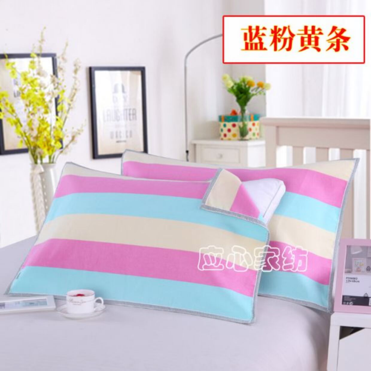 Vải thô cũ dành cho người lớn gối khăn bông gói đôi tình nhân Châu Âu 100% cotton giải phóng mặt bằng đặc biệt lớn bốn mùa áo gối lụa