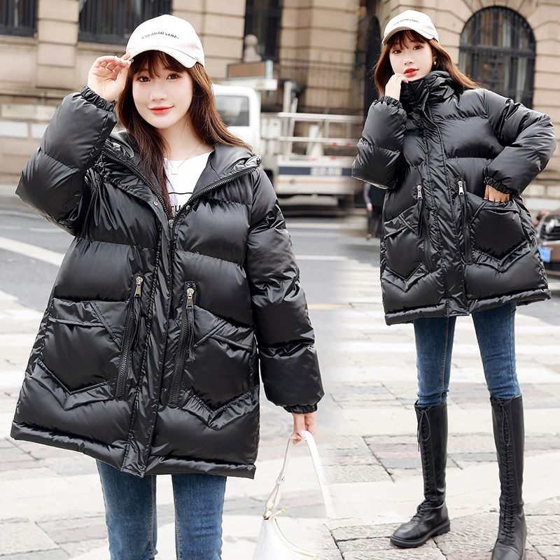 Pregnant women down jacket winter pregnancy female Korean version of long loose coat winter belly autumn winter cotton clothes