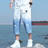 Летние шелковые шорты, штаны для отдыха, подходит для подростков, свободный прямой крой