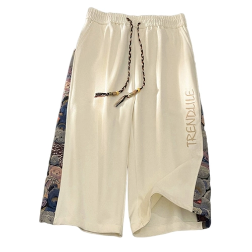 Летние тонкие штаны, шелковые спортивные шорты для отдыха, свободный прямой крой, подходит для подростков